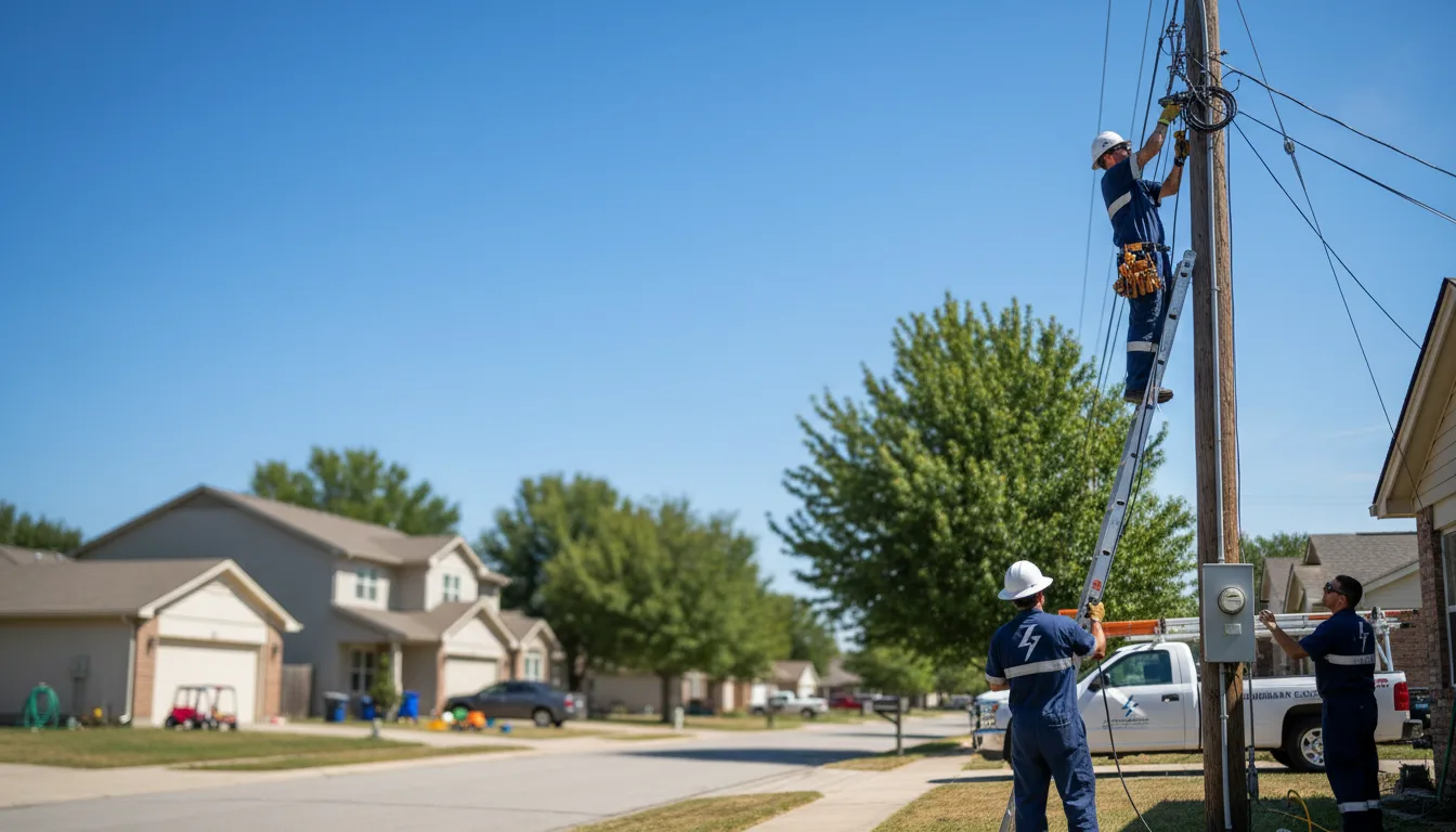 Residential electrician providing installation services in Sorrento, LA